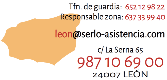 Teléfonos y dirección postal de Grupo Serlo en León